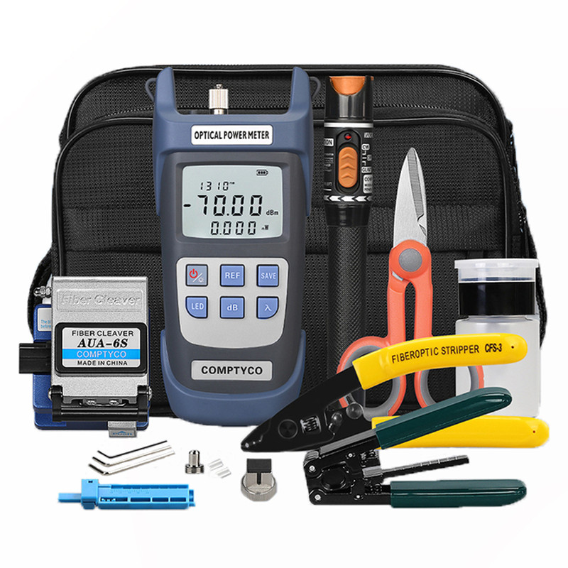 Optical Power Meter Fiber Optic Tool KIT FTTH Testing/maintenance/ peel/wiring