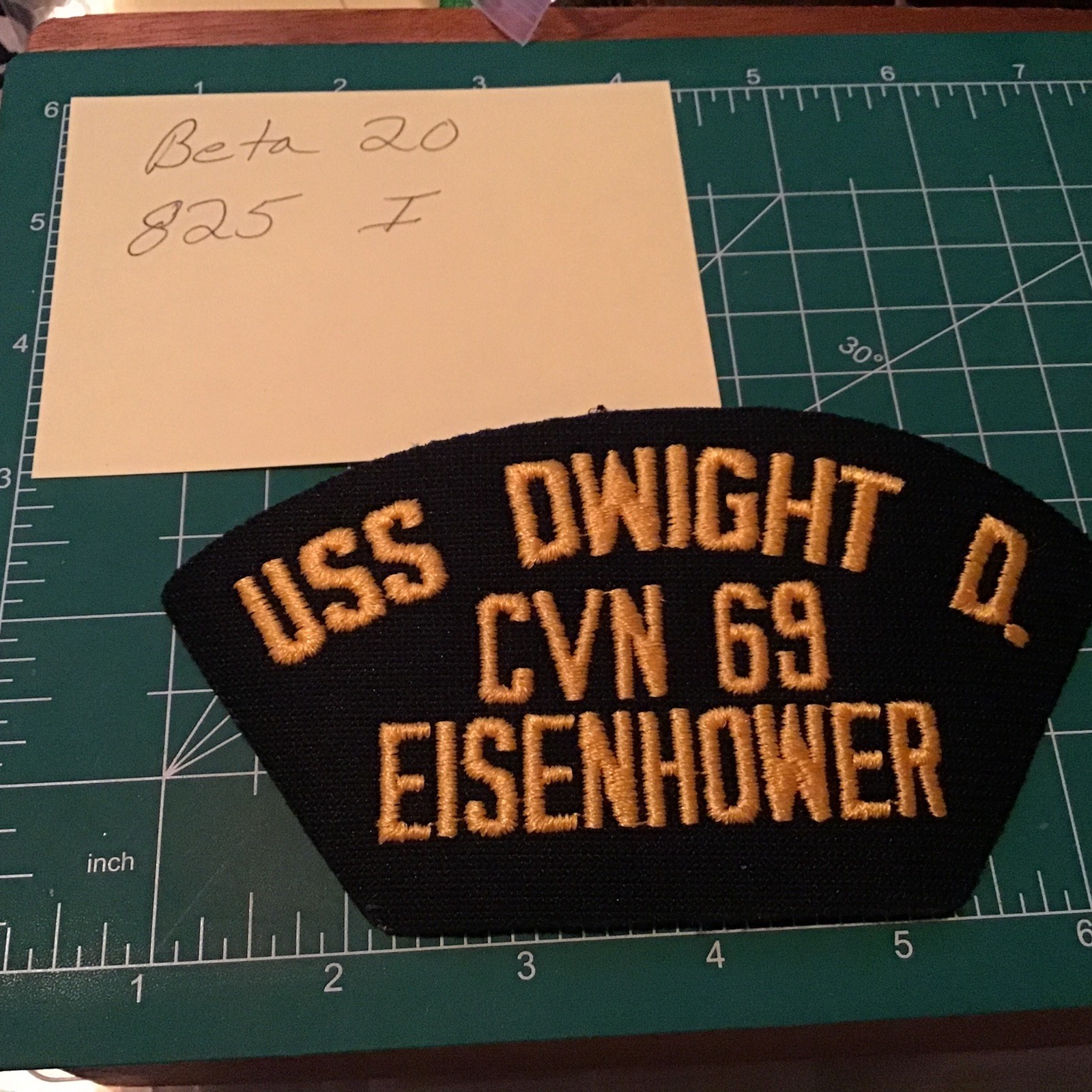 USS Dwight D. Eisenhower CVN-69 US Navy 5.75” by 3” Patch