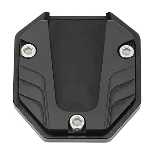Motorcycle Kickstand Pad, High Strength Anti Slip Universal Fit Side Black
