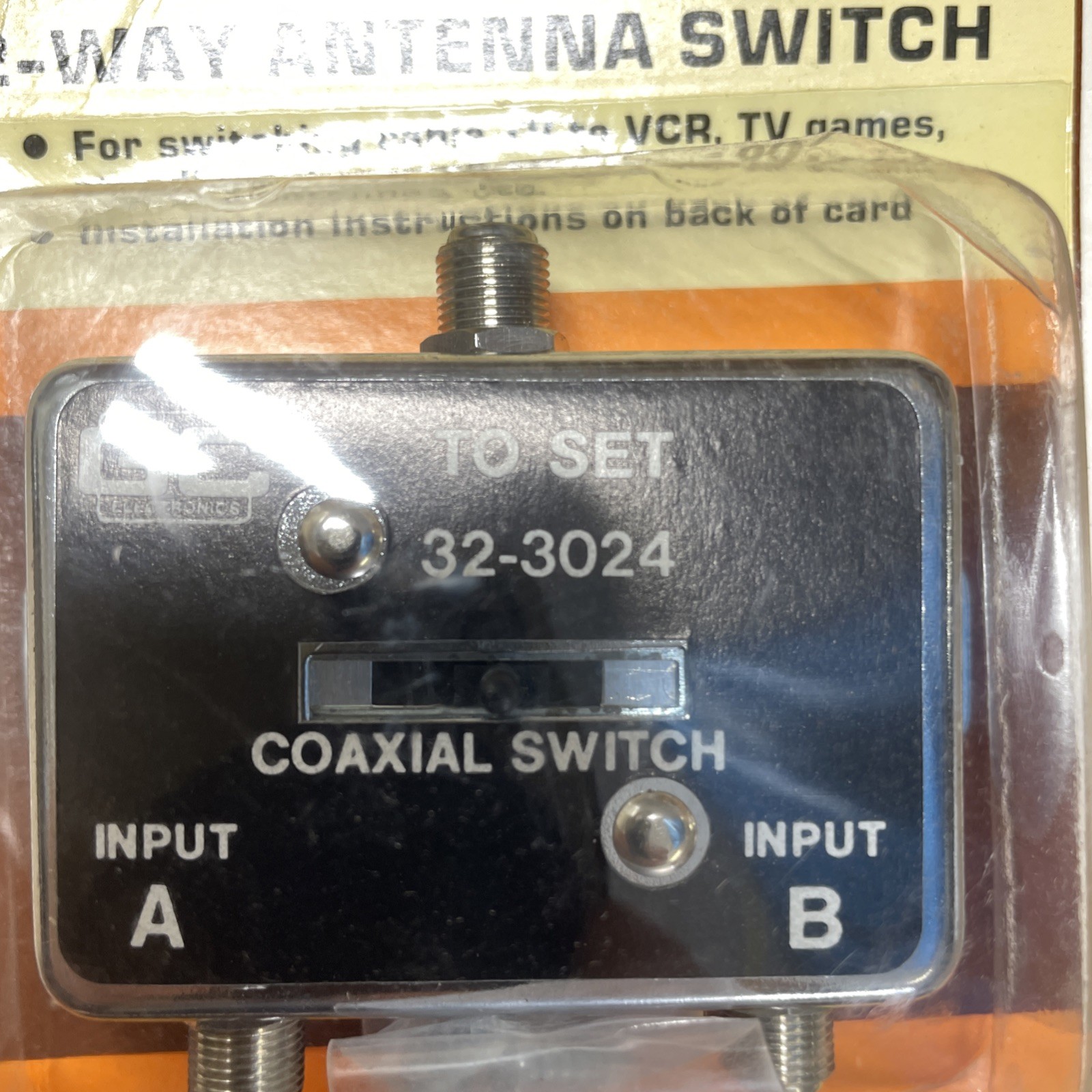 GC ELECTRONICS 32-3024 2 Way A/B Switch (Cable, Satellite, Antenna, etc.)