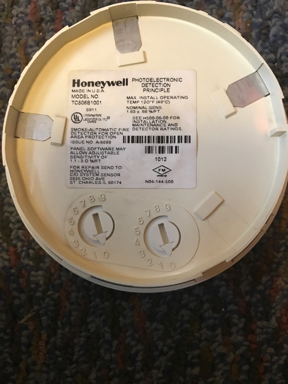 Honeywell Tc806b1001 Seller Refurbished Smoke Detectors