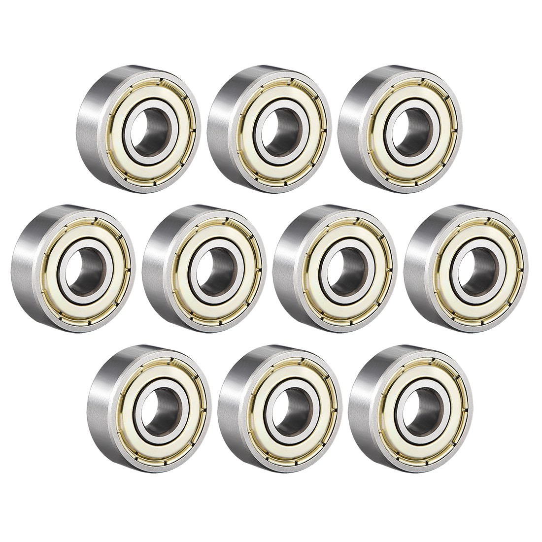 606ZZ Ball Bearings Double Shield 6mmx17mmx6mm High Carbon Steel Z1 10X