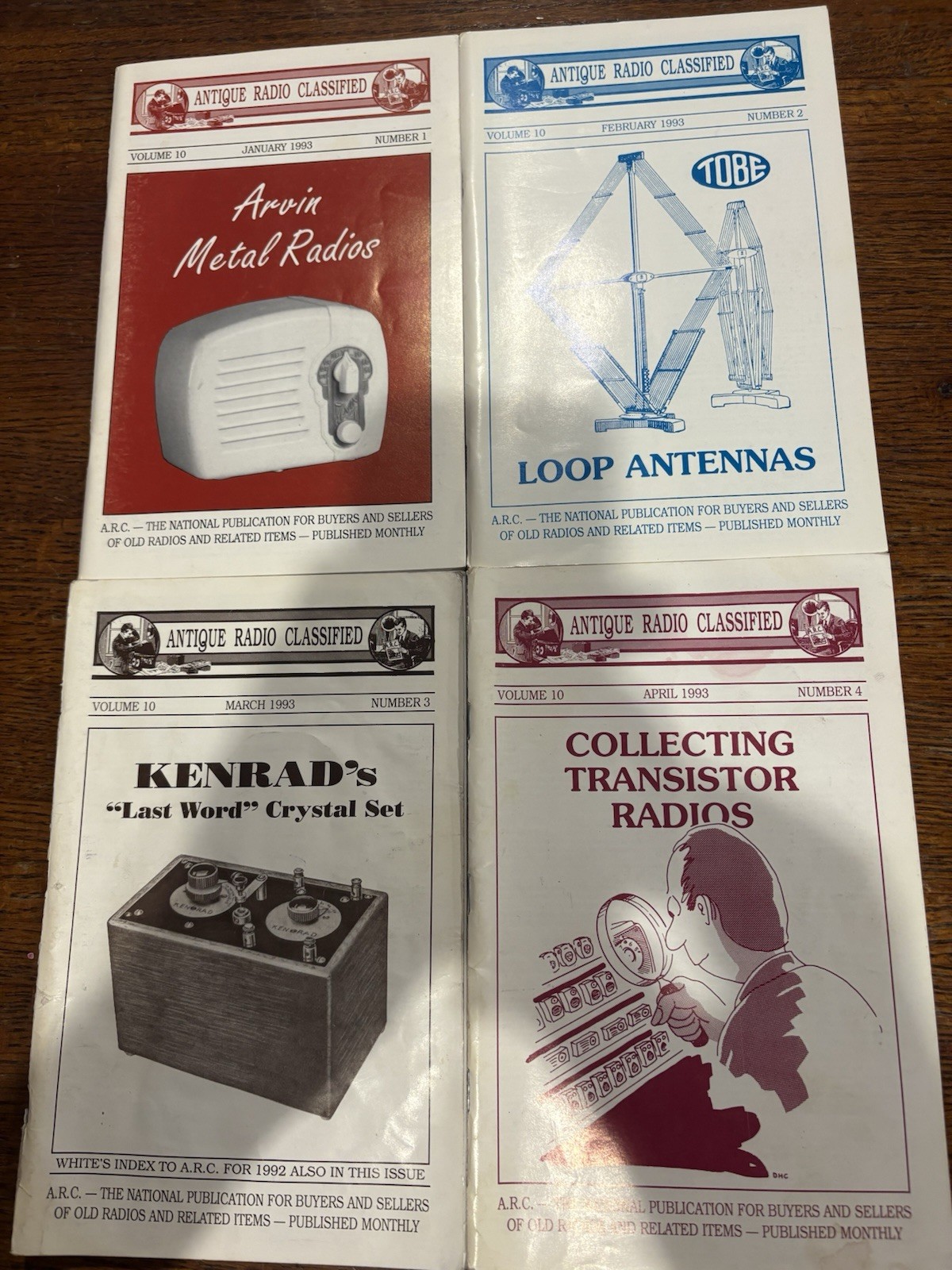 Antique Radio Classified Magazines 1993 12 Monthly Issues Vintage Electronics £