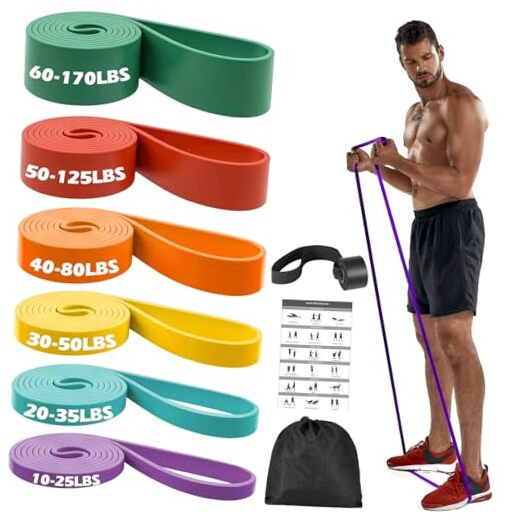 Resistance Bands, 6 Resistance Levels Pull Up Assistance Bands, Exercise