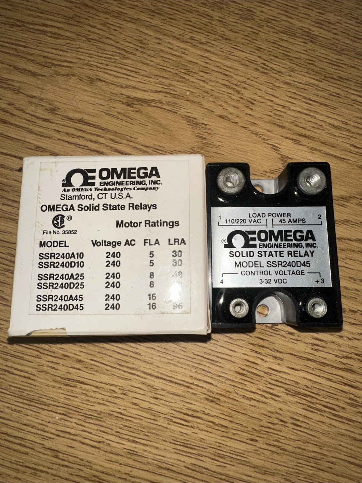 OMEGA Solid Strate Relays With AC Control Inputs