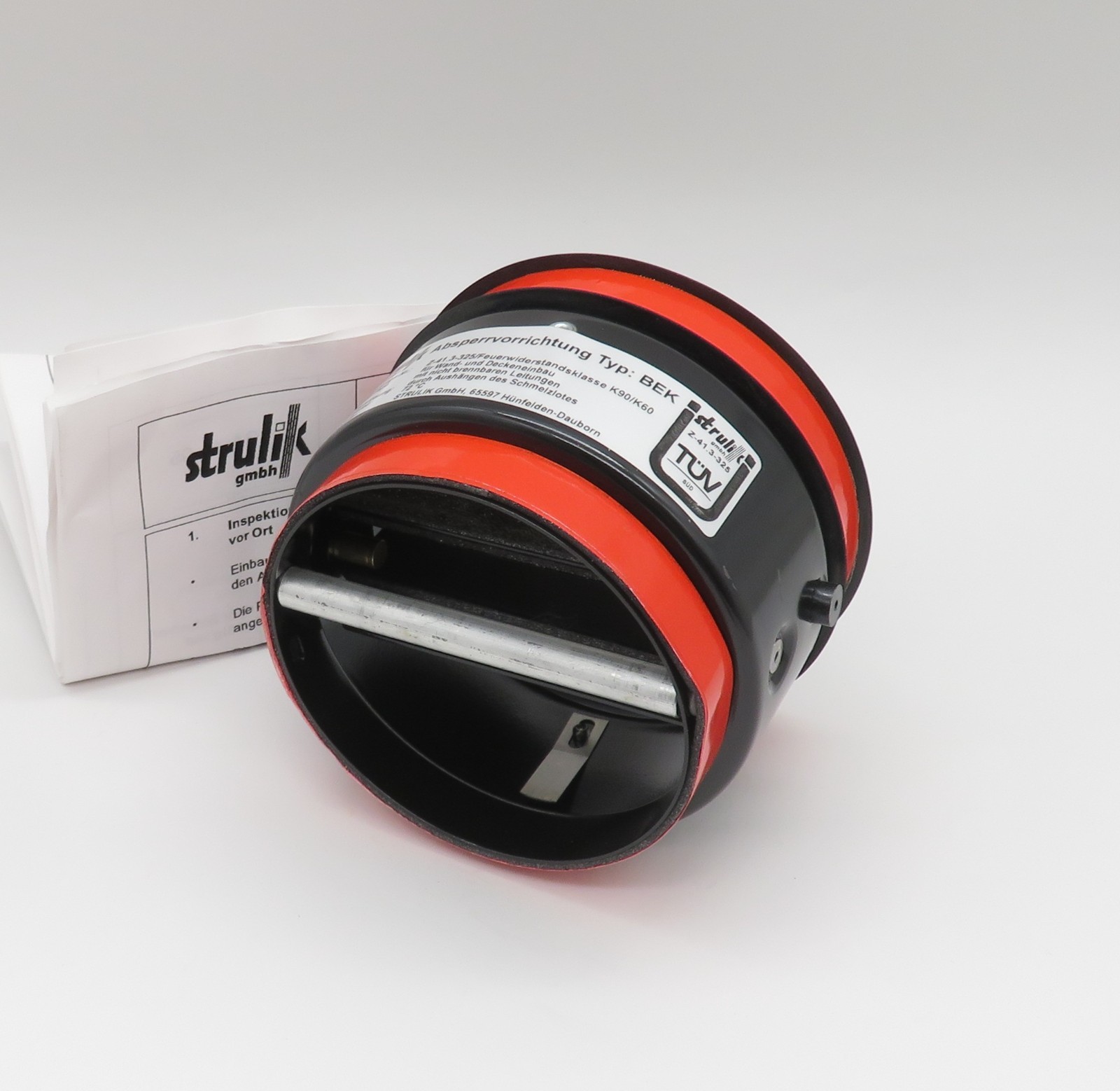 Strulik BEK-K90 shut-off device fire damper fire protection ventilation Ø 100 mm