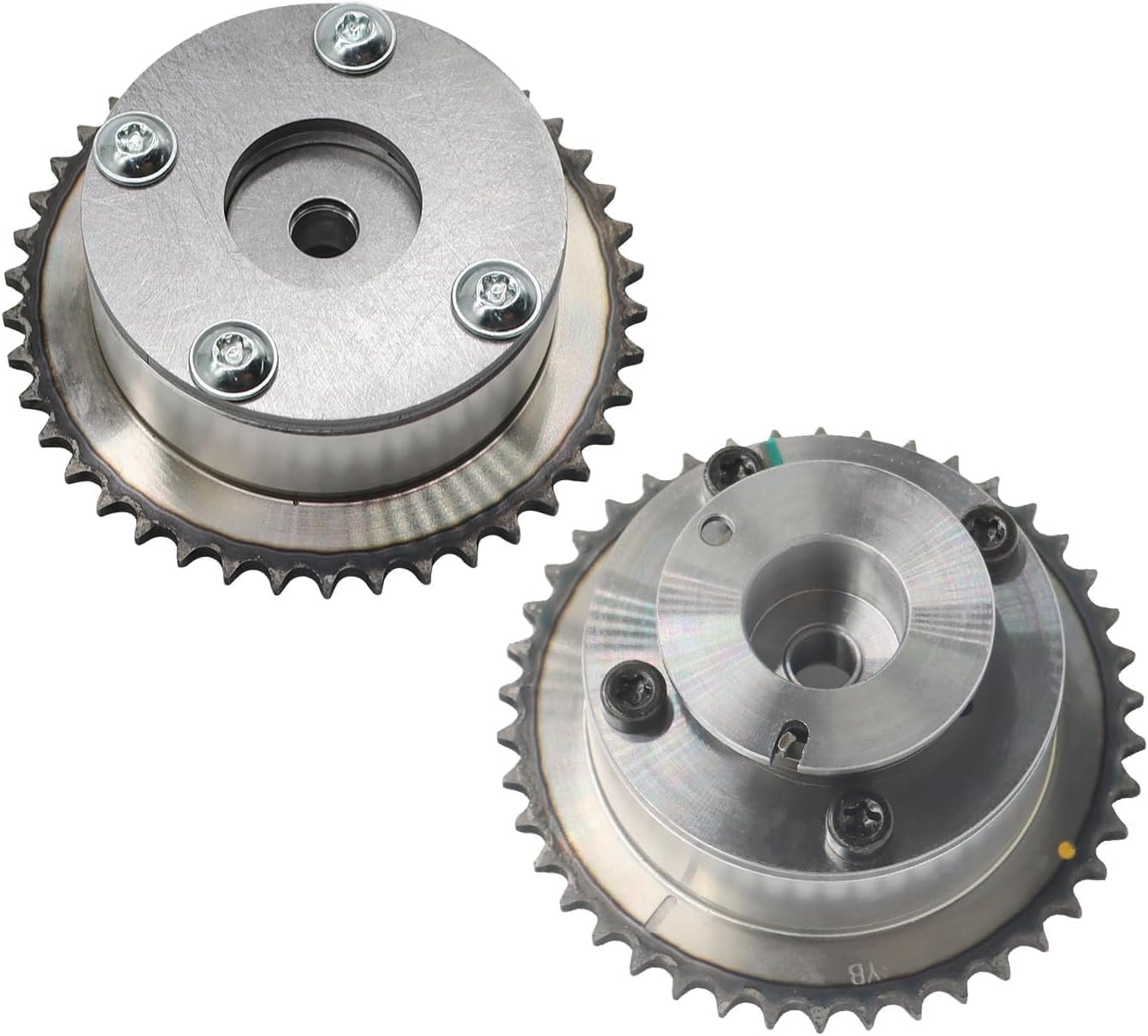 24350-2E201 Timing Camshaft CVVT Gear Set 2Pcs for Hyundai Tucson Kia Soul 2.0L