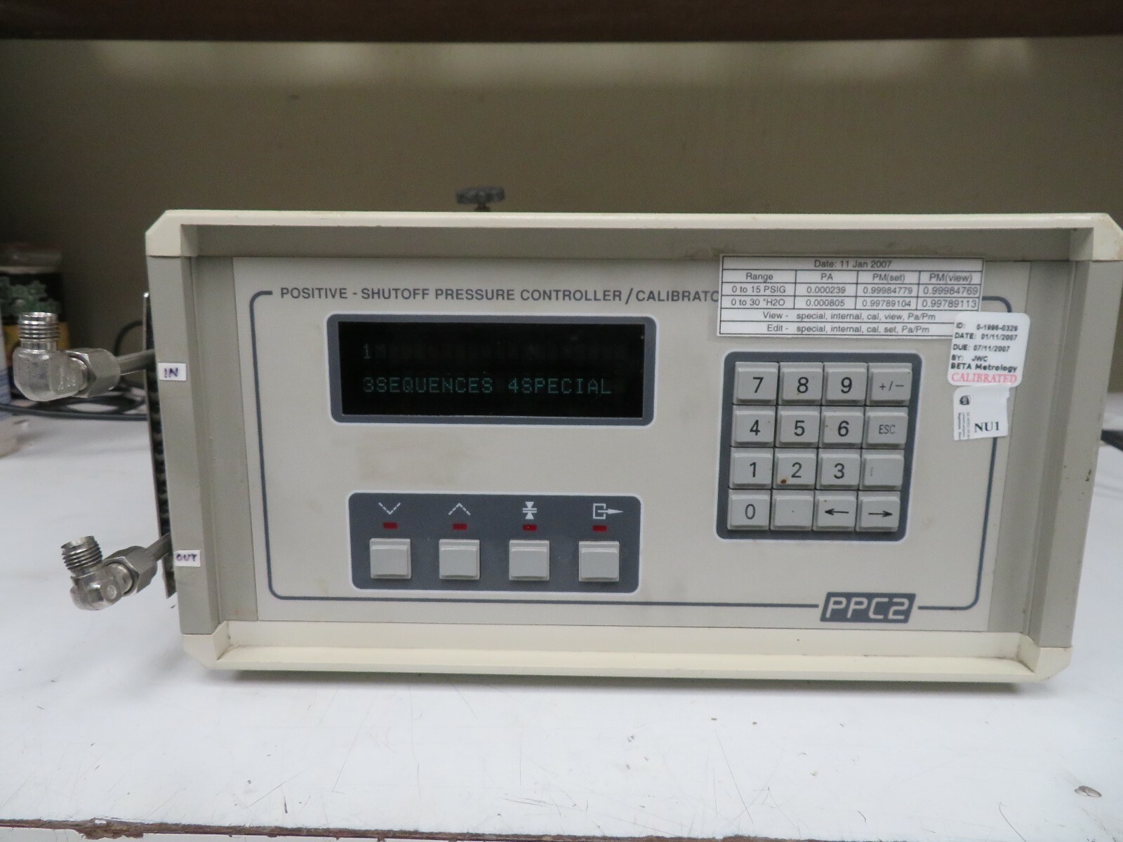 DHI/Dh Instruments PPC2 Positive Shutoff Pressure Controller/Calibrator - NV1