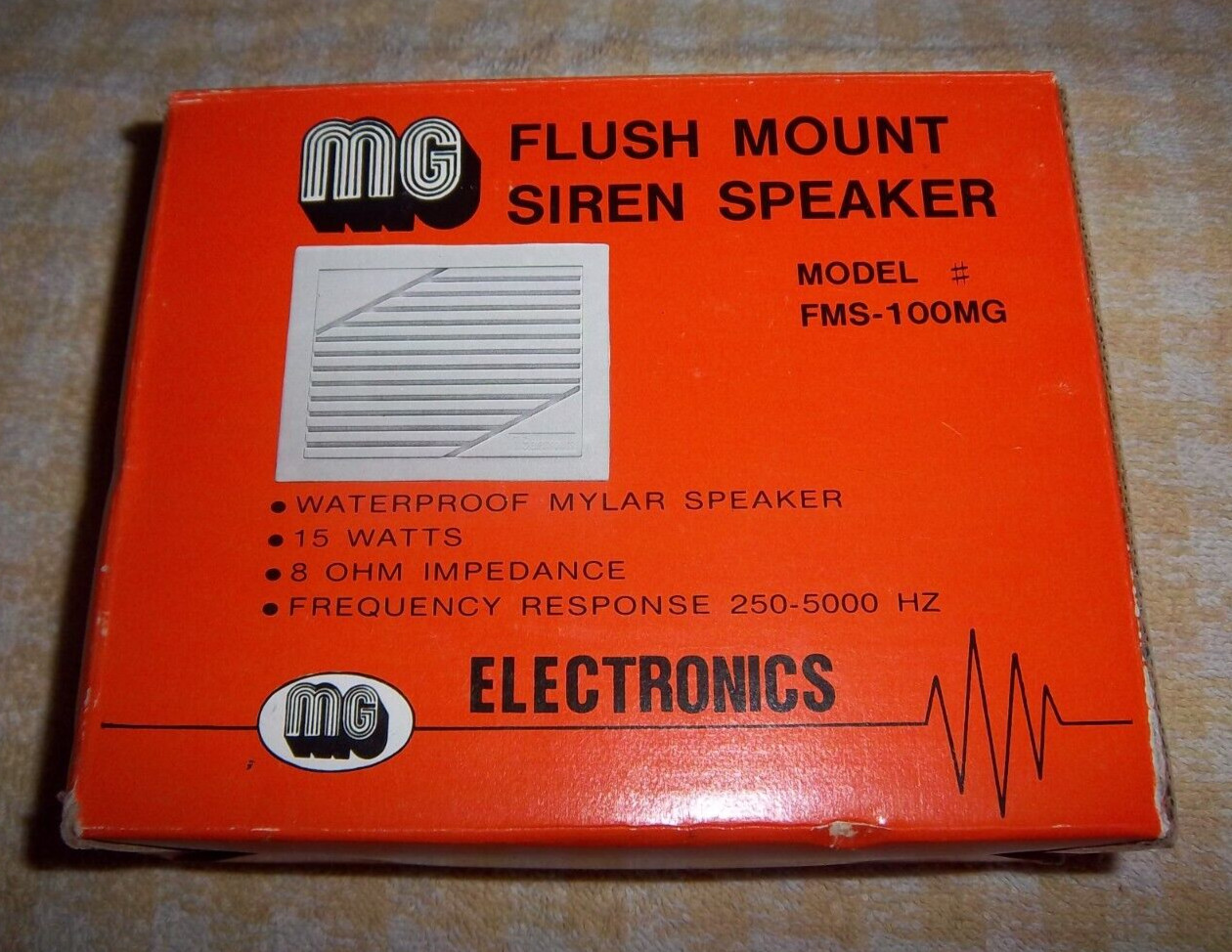 NEW MG FLUSH MOUNT SIREN SPEAKER FMS-100 FMS-100MG Ivory