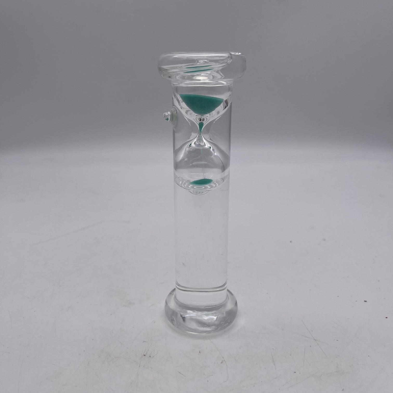 G.W. Schleidt Newton Gravity Floating Hourglass Blue Sand 2 Minute Timer B3
