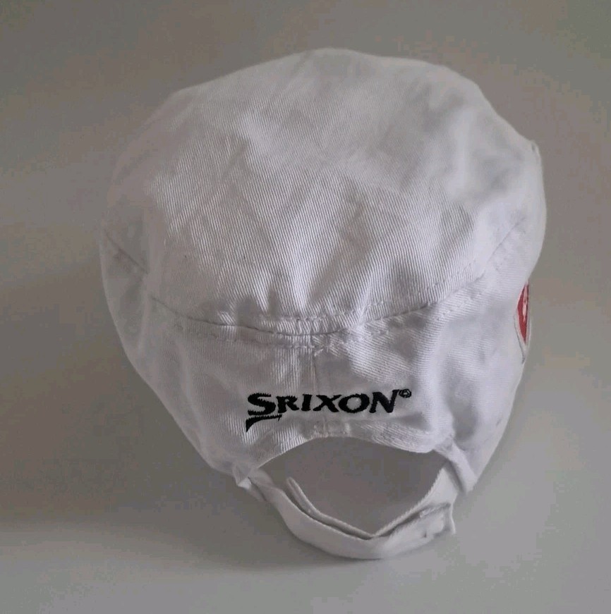 Srixon Cadet Hat Rare Design Golf Hat Cap Adjustable Strap, White, ZStar
