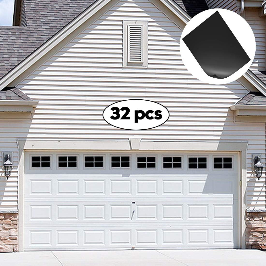 Magnetic Garage Door Windows Hardware Faux PVC Fake Decorative Window Decals Kit