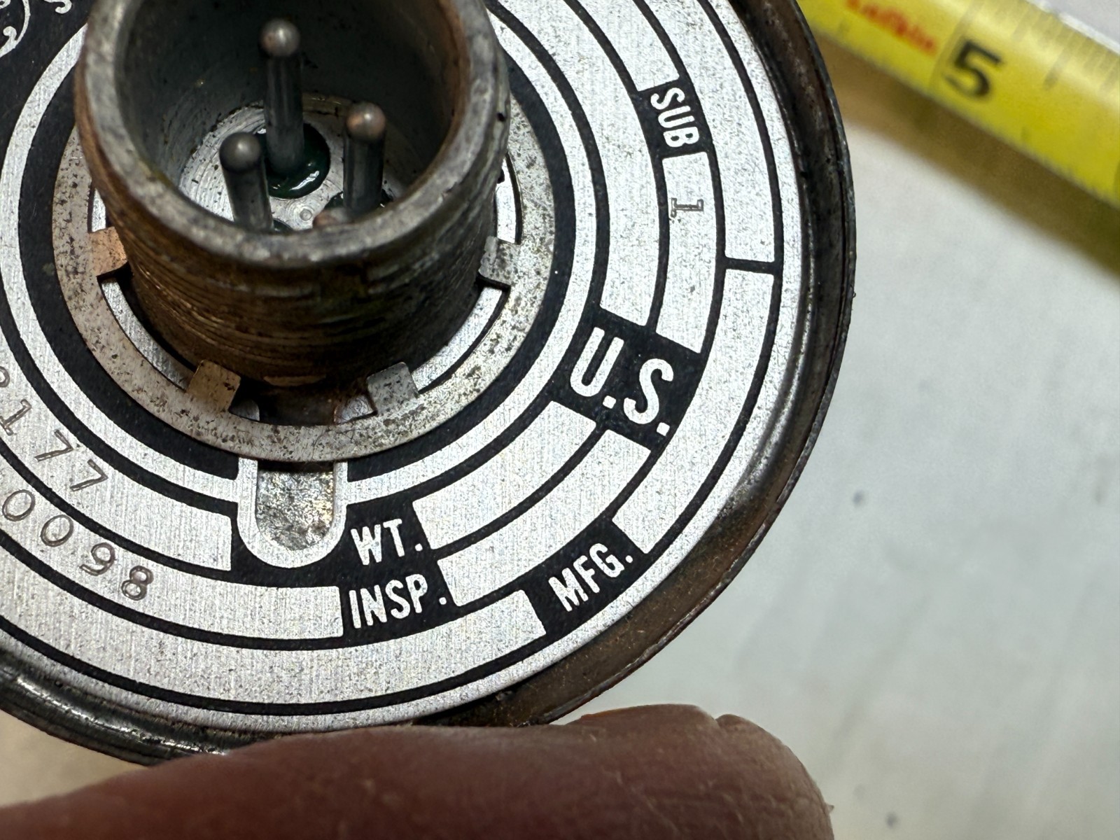 GE Tachometer Indicator 8DJ81-BAC 2000 RPM 1961