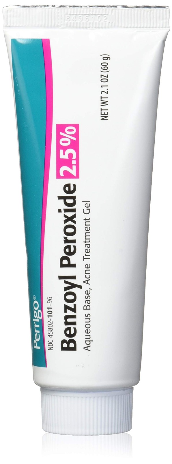 Perrigo 2.5% Benzoyl Peroxide Acne Treatment Gel 60gm 2.1 Fl Oz (Pack of 1)
