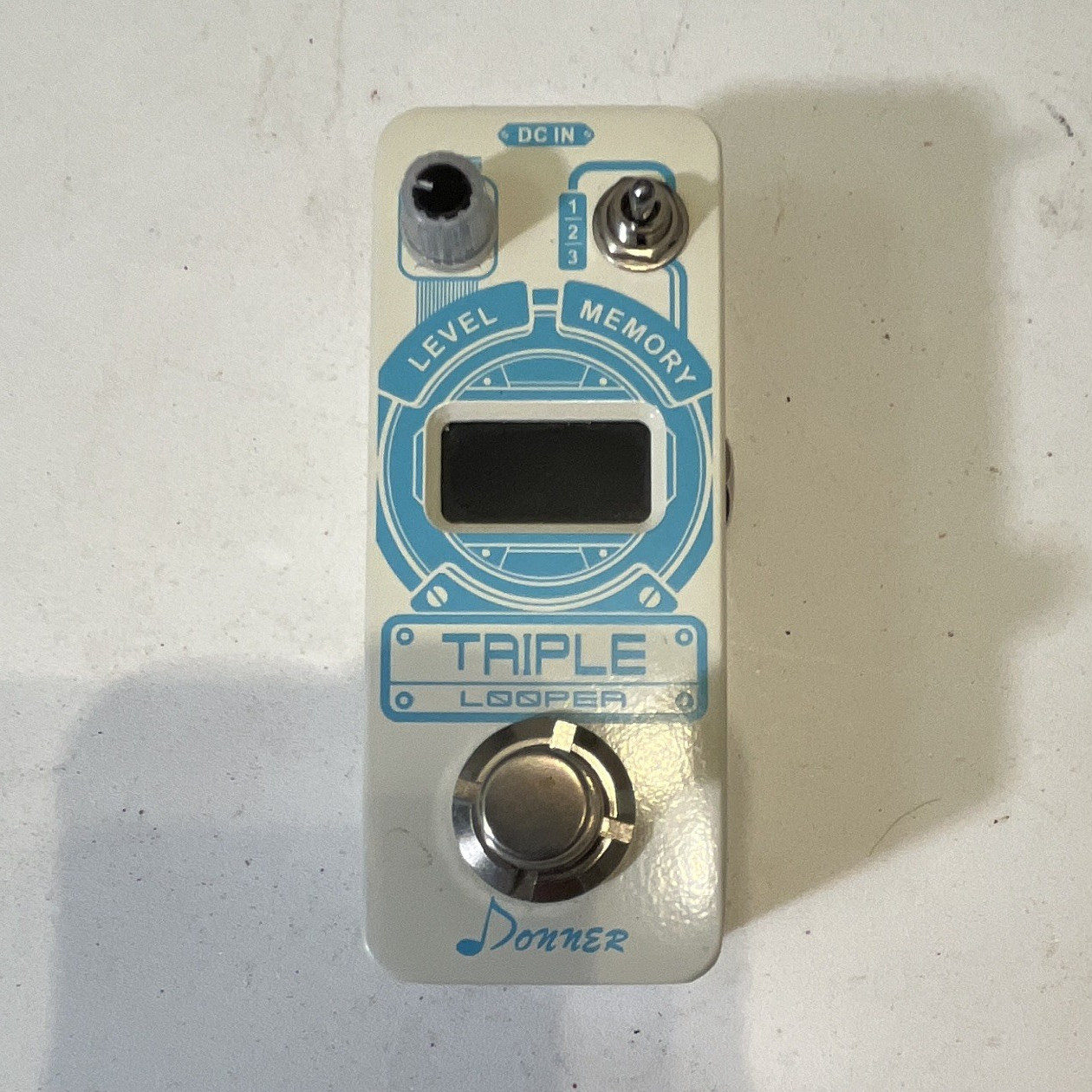 Donner Triple Looper Digital Looper Pedal for Electric/Bass Guitar EC1211