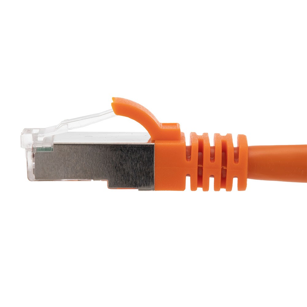 Ethernet Patch Cable CAT6A, S/FTP, 26AWG, 7 Ft, 5 pack, Orange