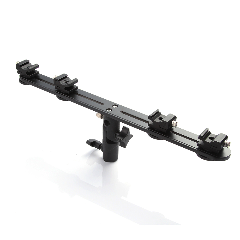 4Hot Shoe Swivel Flash Bracket Umbrella Holder 1/4' fr Light Stand Tripod Screw
