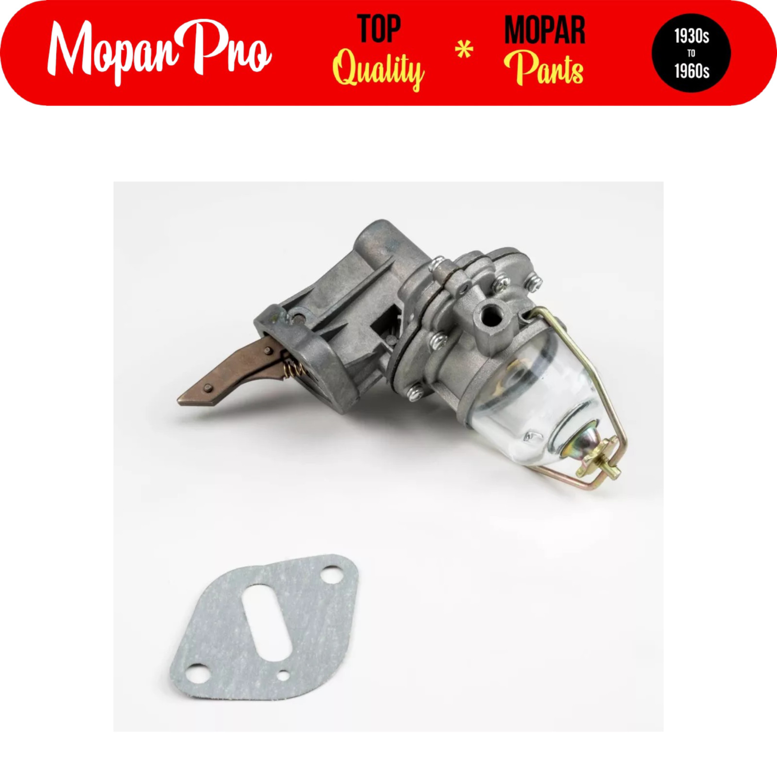 1939-1954 PLYMOUTH, DODGE, DESOTO, CHRYSLER, FLATHEAD 6 CYL NEW FUEL PUMP