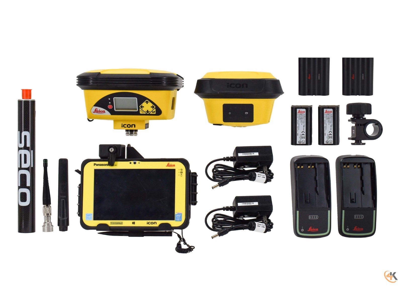 Leica iCON iCG60 & ICG70 900 MHz Base/Rover Smart Antenna Receiver, CC200 & iCON