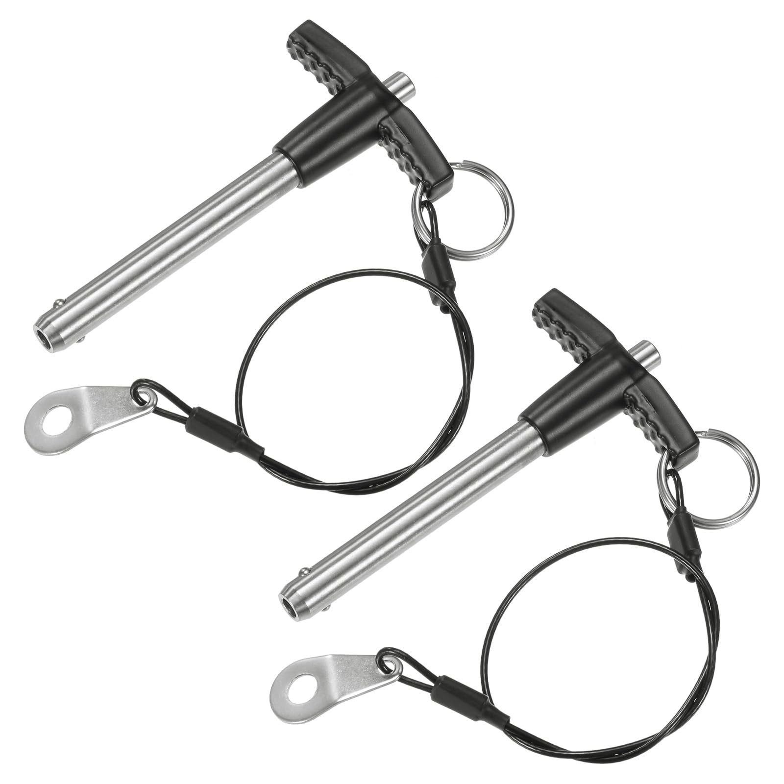 2-Pack T Handle Lock Pins 5/16"8mm Dia. 1-31/32"50mm Usage Length Push-Button