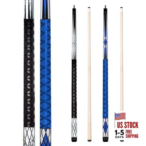 Pool Sticks Set of 4 and Pool Sticks Set of 2 with 13mm Cue POOL CUES SET OF 2