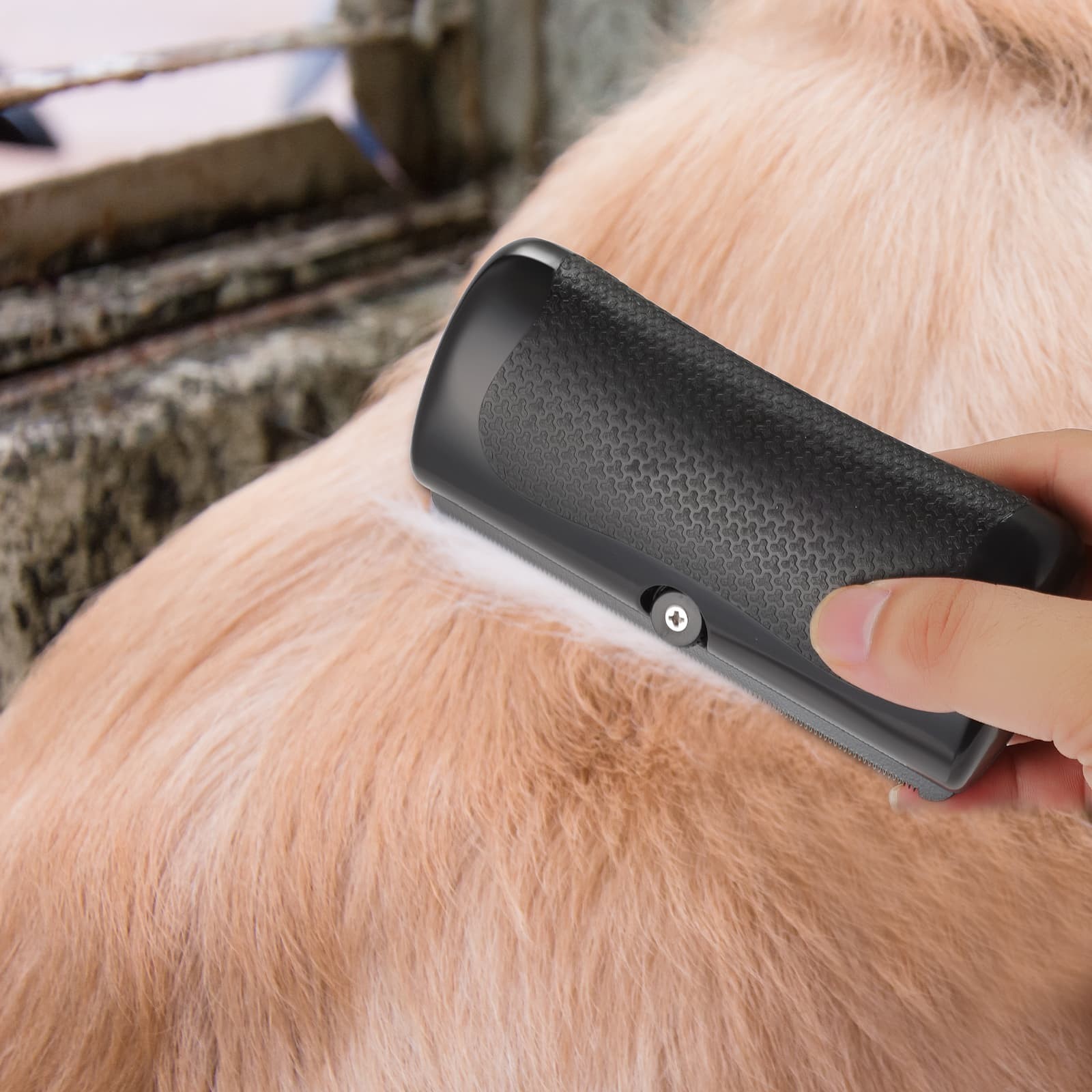 Pet Dog Cat Shedding Hair Brush Sturdy Durable Safe Non-Deformable Comb