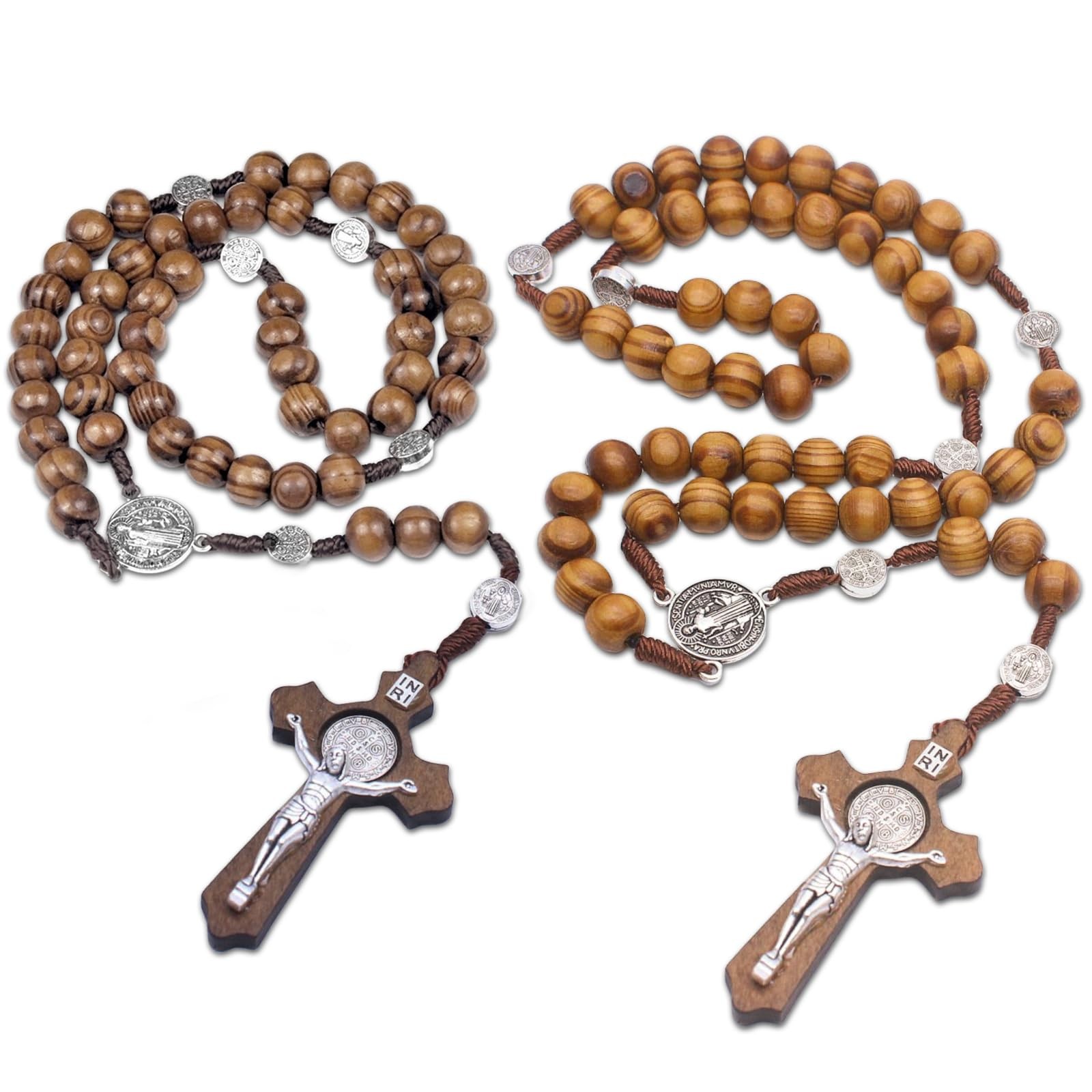Christian Catholic Rosaries Necklace, Prayer Beads Gift For Women Men Unisex