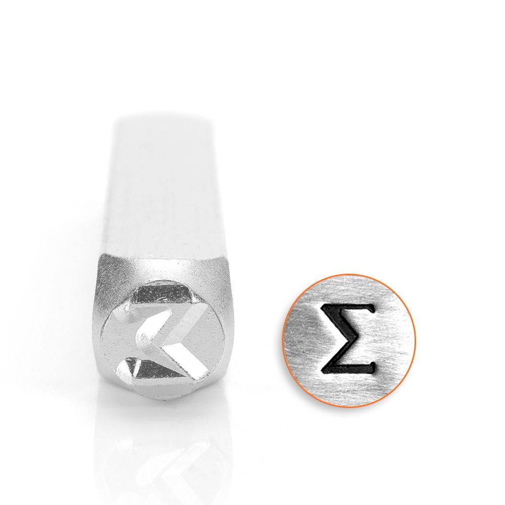 ImpressArt Greek Letter Metal Stamps - Steel Alphabet Hand Stamps Sorority