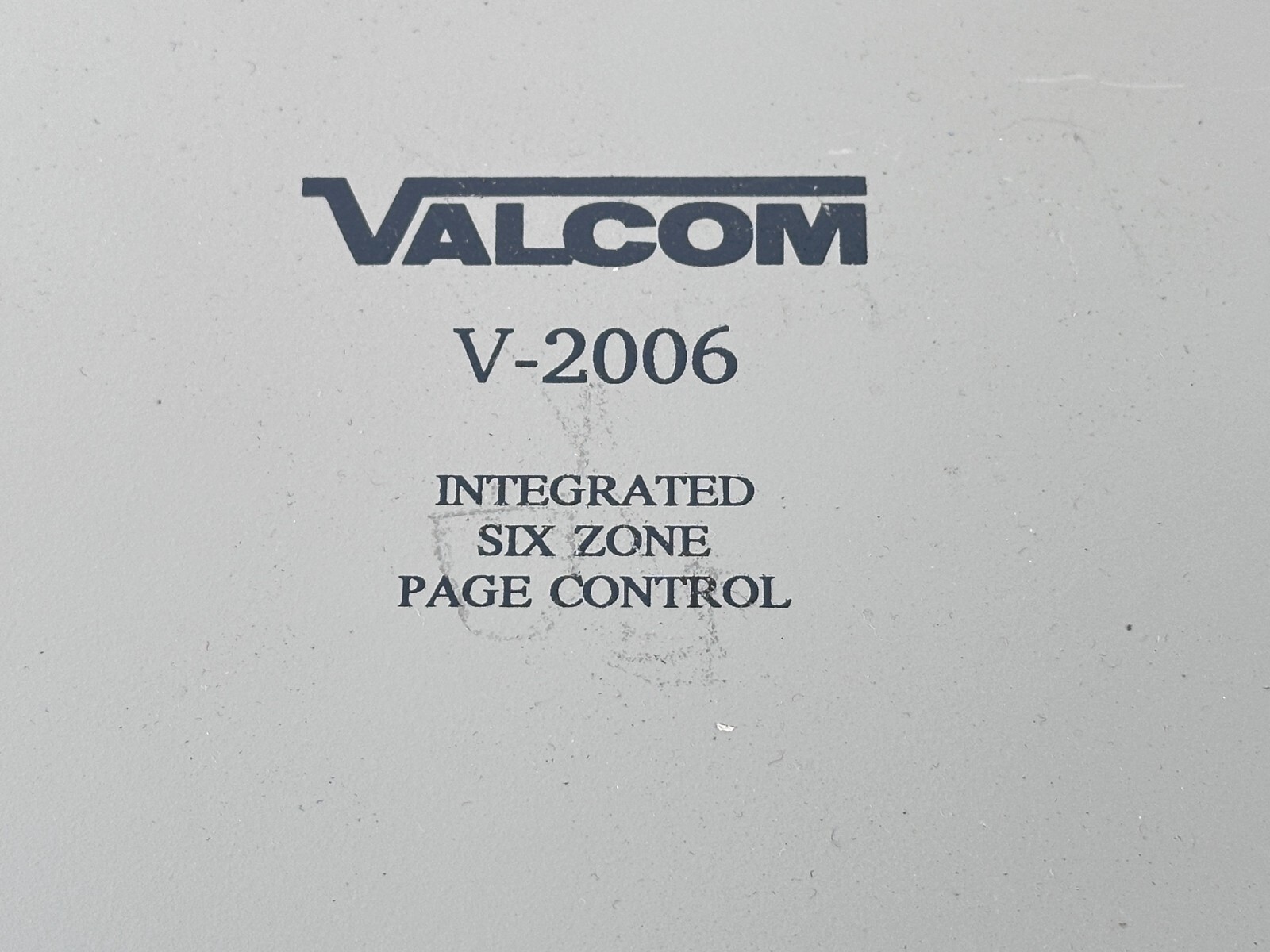 Valcom V-2006 Intergrated Six Zone Page Control