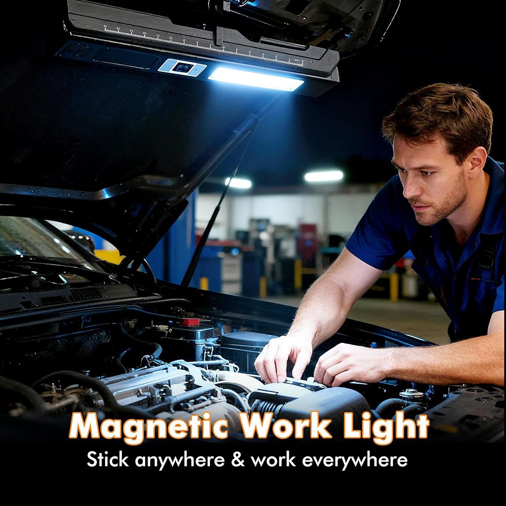 Magnetic Work Light 1200mAh Rechargeable LED Work Light Bar for Garage, Workshop