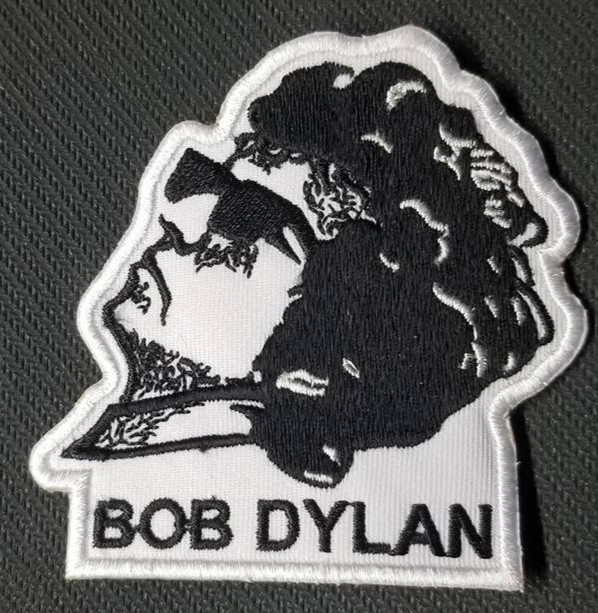 Bob Dylan Folk Rock Portrait Silhouette Patch Approx 2.75x2.75 Embroidered