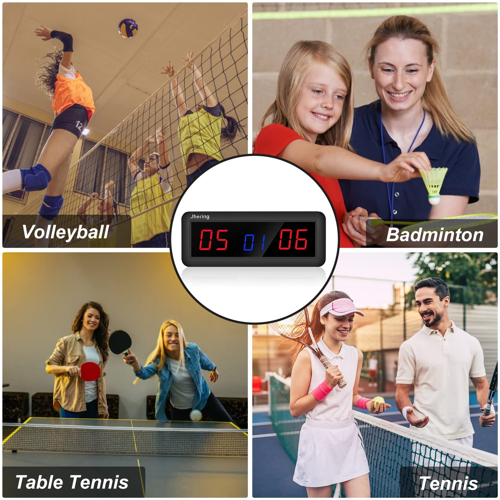 Electronic Scoreboards with Remote, Portable Score Keeper, Digital Scoreboard...
