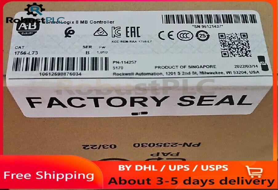 New Allen Bradley 1756-L73 SER B ControlLogix Logix5573 Processor 1756L73