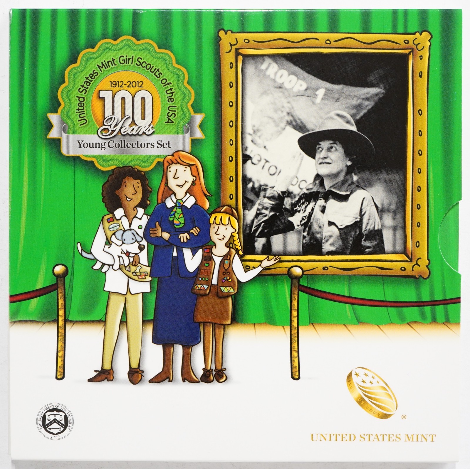 2012 U.S. Mint Girl Scouts of America Silver Dollar Coin Set