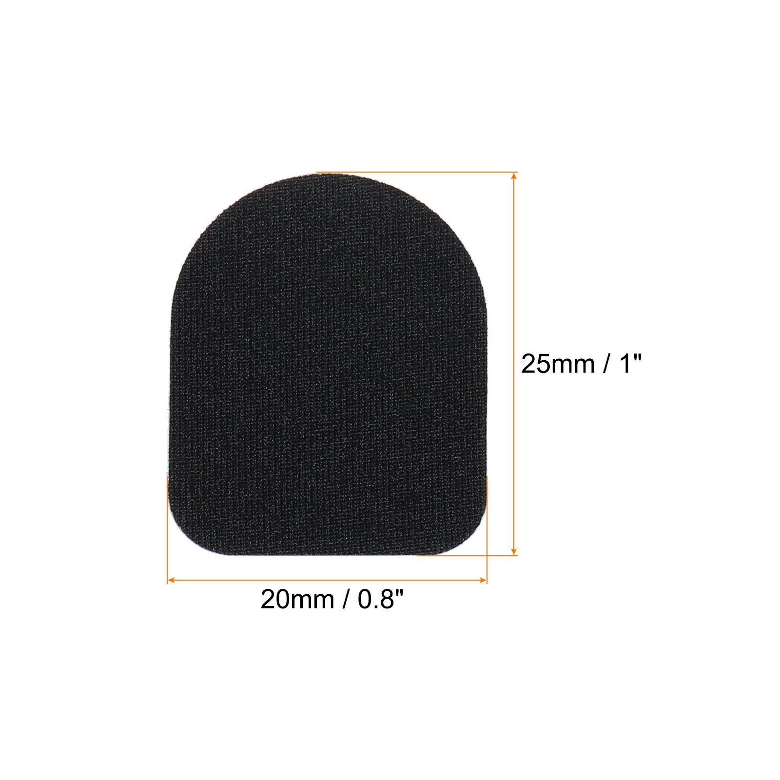 30Pack Black Carbon Fiber Touch Stickers Flexible Sensitivity Stickers