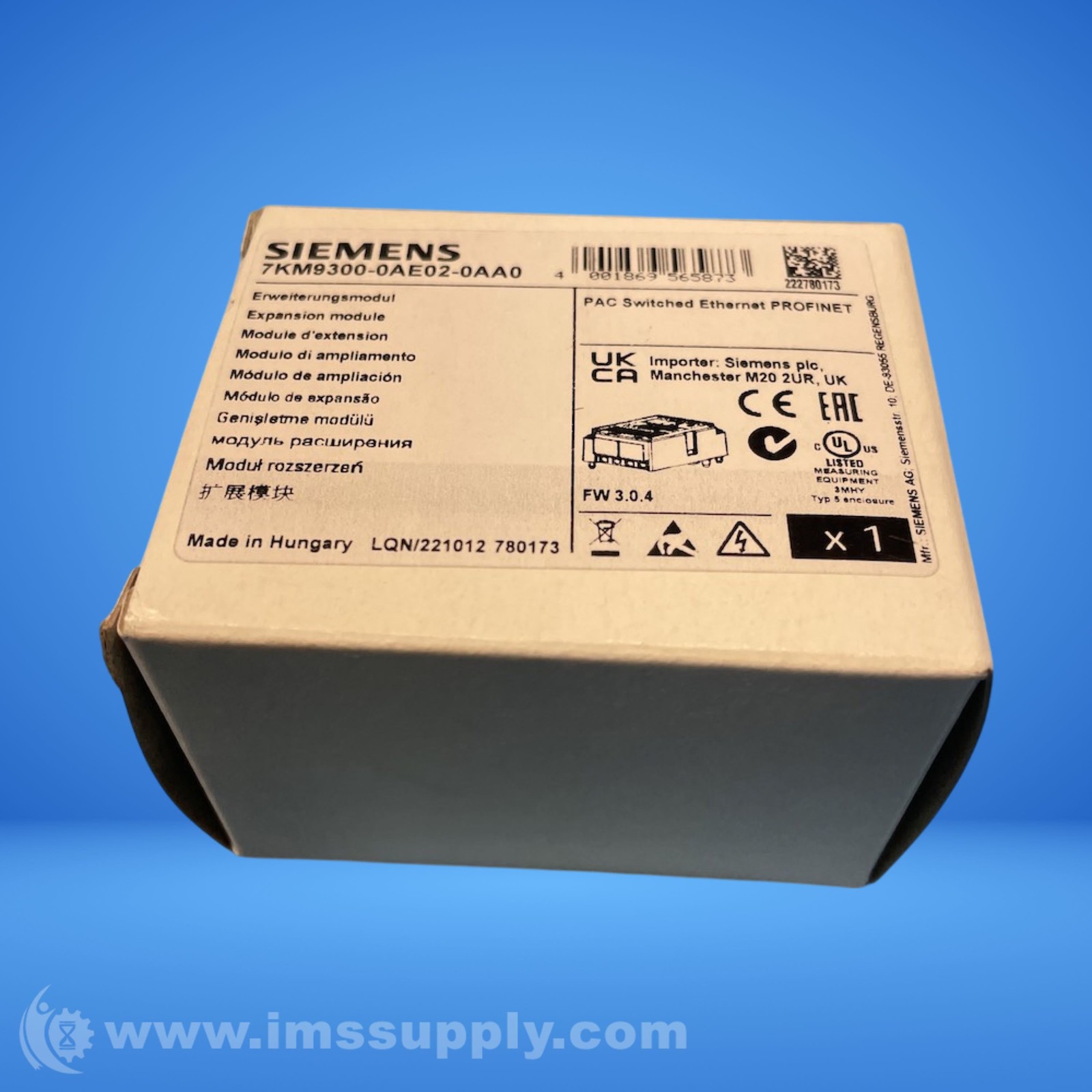 Siemens 7KM9300-0AE02-0AA0 Sentron Expansion Module FNOB