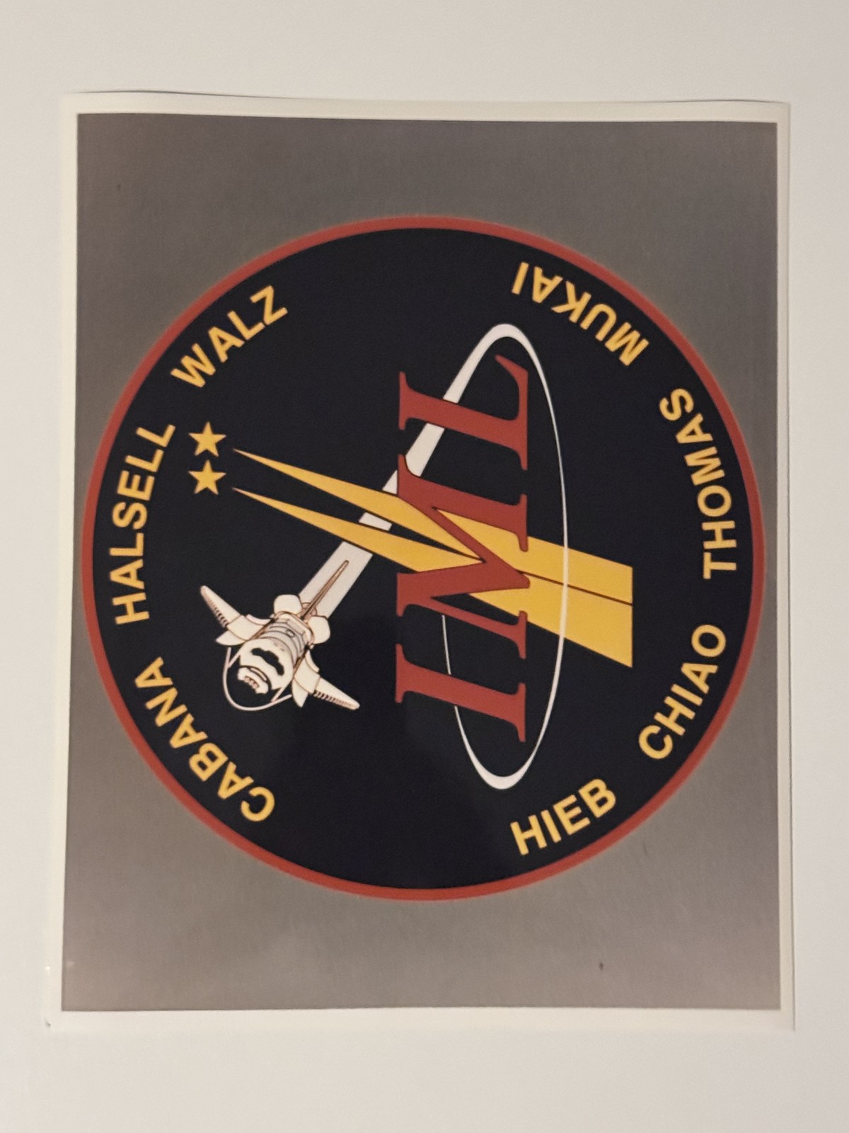 NASA STS-65 Mission Patch Artwork Press Photo