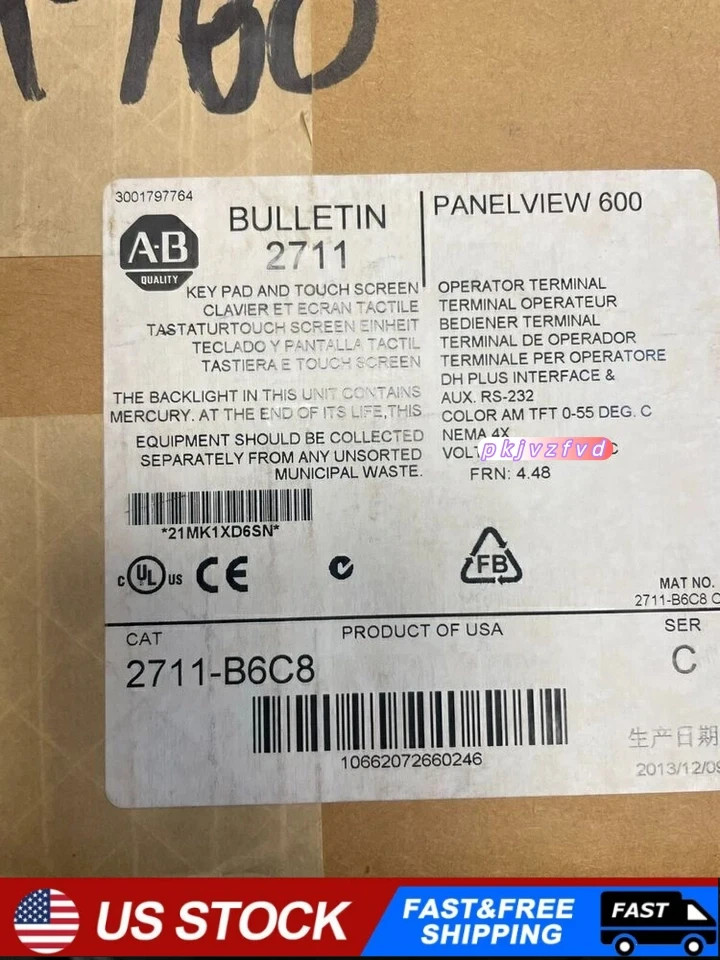 Brand New unopened A-B 2711-B6C8 Best Quality PanelView Fast ship US