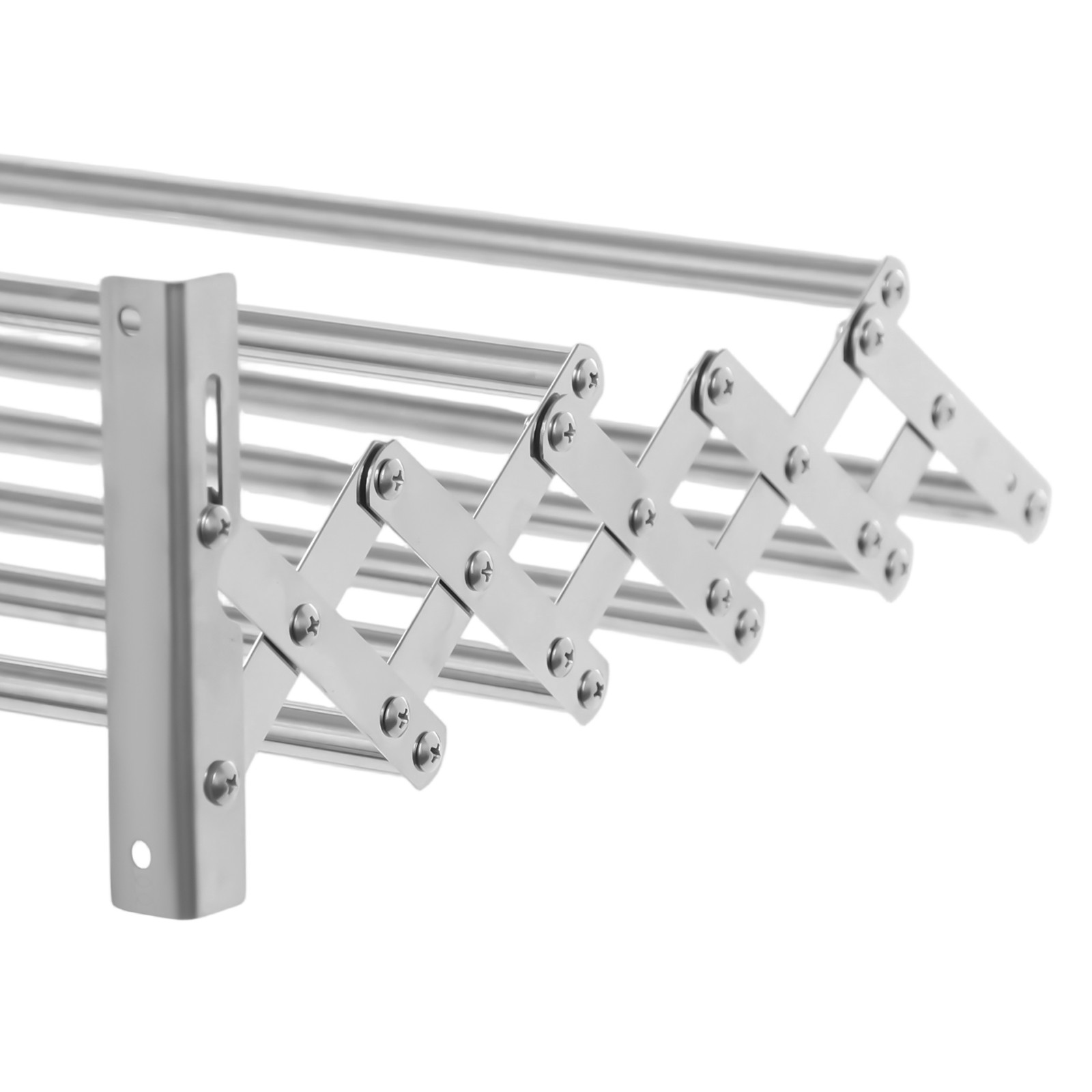 Wall Mounted Clothes Drying Rack Stainless Steel Retractable Laundry Drying Rack