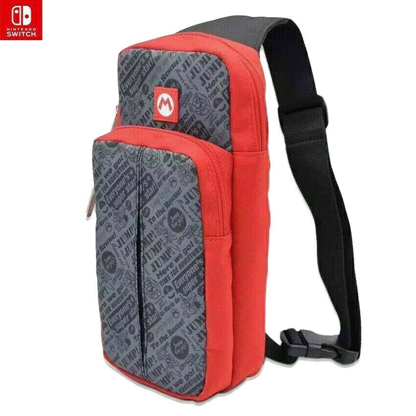 Mario Storage Case Carrying Bag Shoulder Switch Nintendo Console Accessories