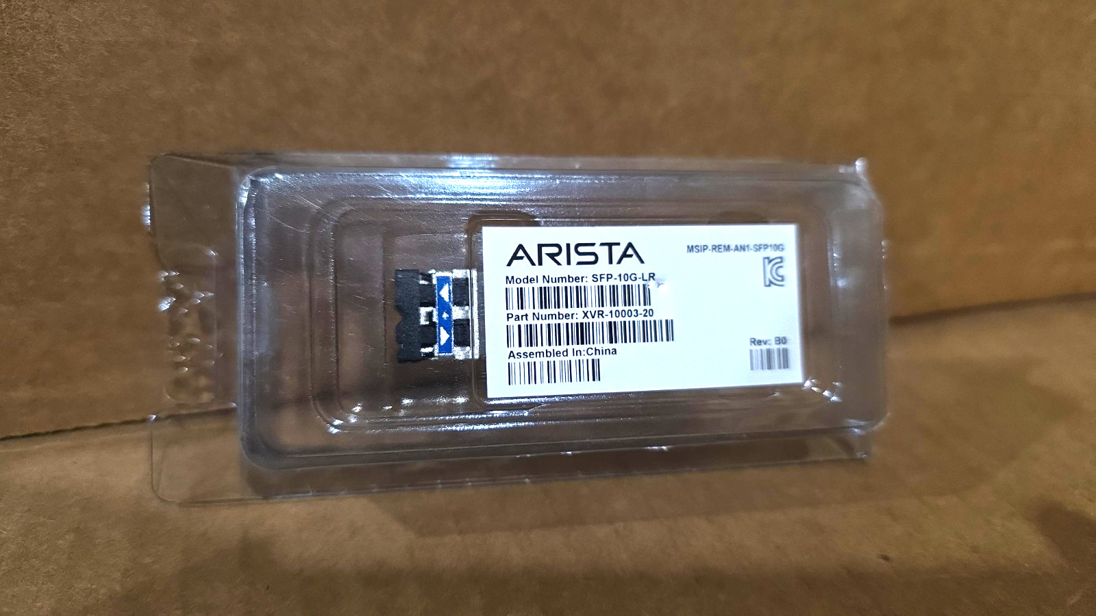 NEW Arista SFP-10G-LR 10Gb SFP+ 10Km 10GBASE-LR  XVR-10003-20 Arista Genuine