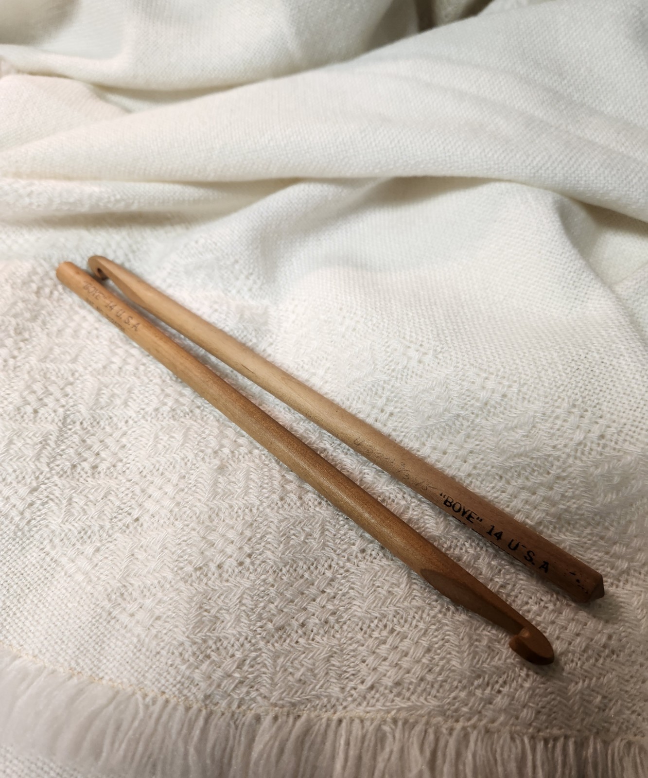 Boye 14 Wood Crochet Hooks