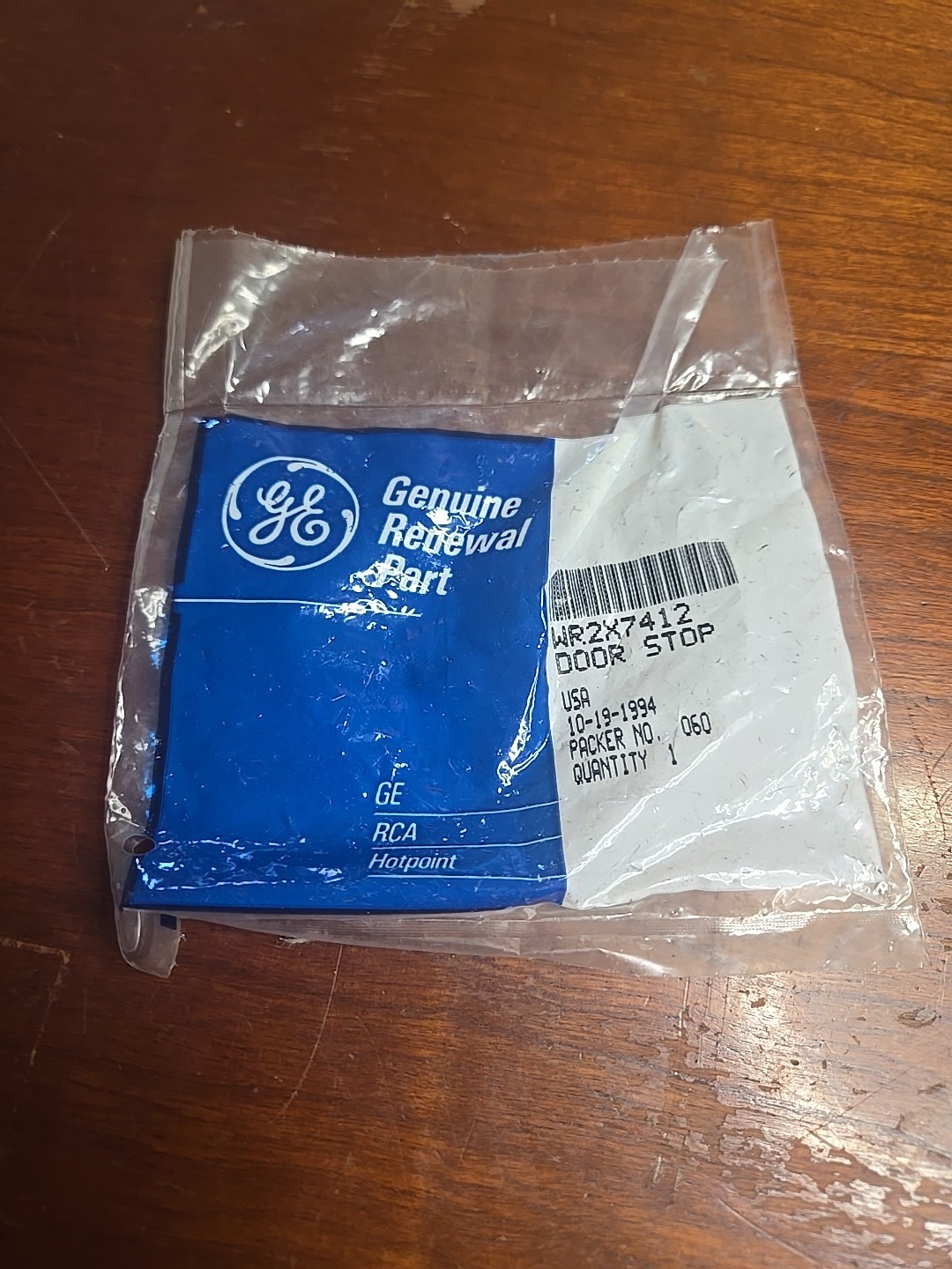 Genuine OEM GE WR2X7412 Door Stop (9E2)