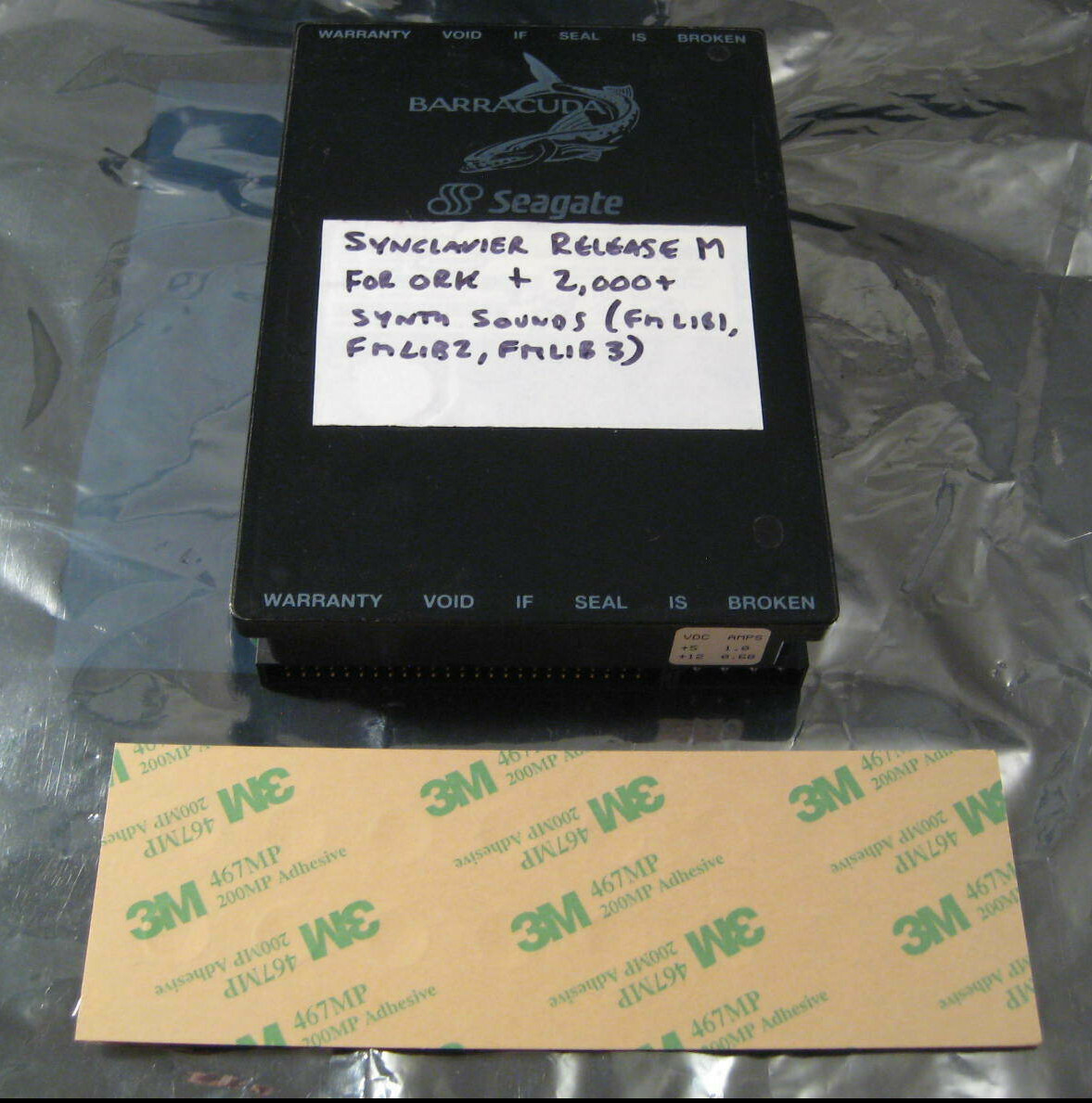 Synclavier SCSI Hard Drive w/OS + Huge SynthSound Library Sync2 ORK MIDI Overlay