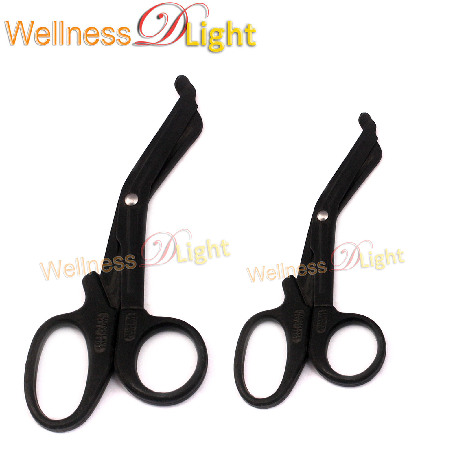 New Set Of Tactical Black Medical Premium Fluoride Scissor 7.5" And 5.5"