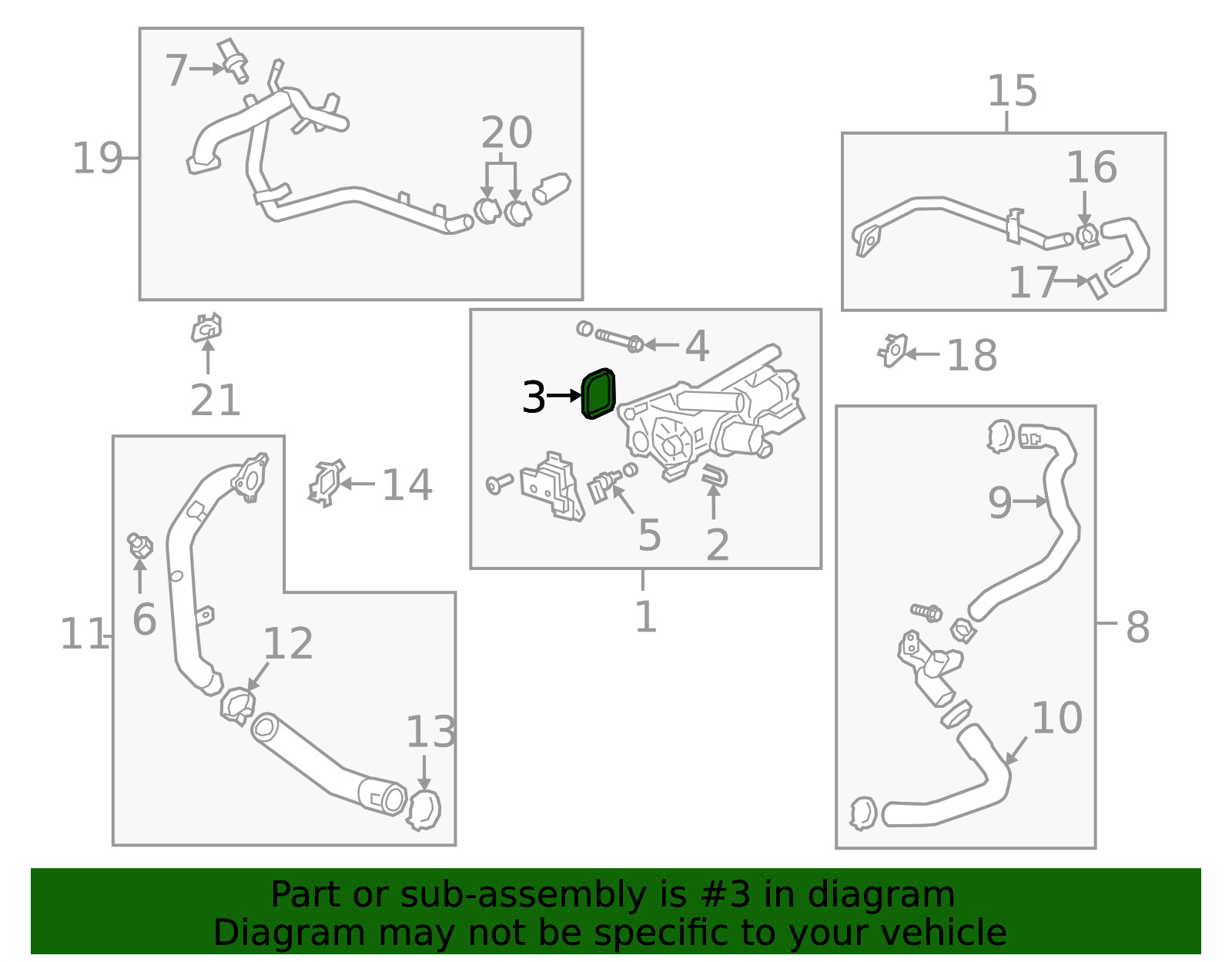 Genuine GM Engine Coolant Outlet O-Ring 55487817