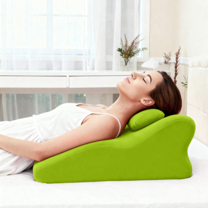 Ergonomic Memory Foam Bed Pillow Spinal Posture Support Back Leg Reading Cushion