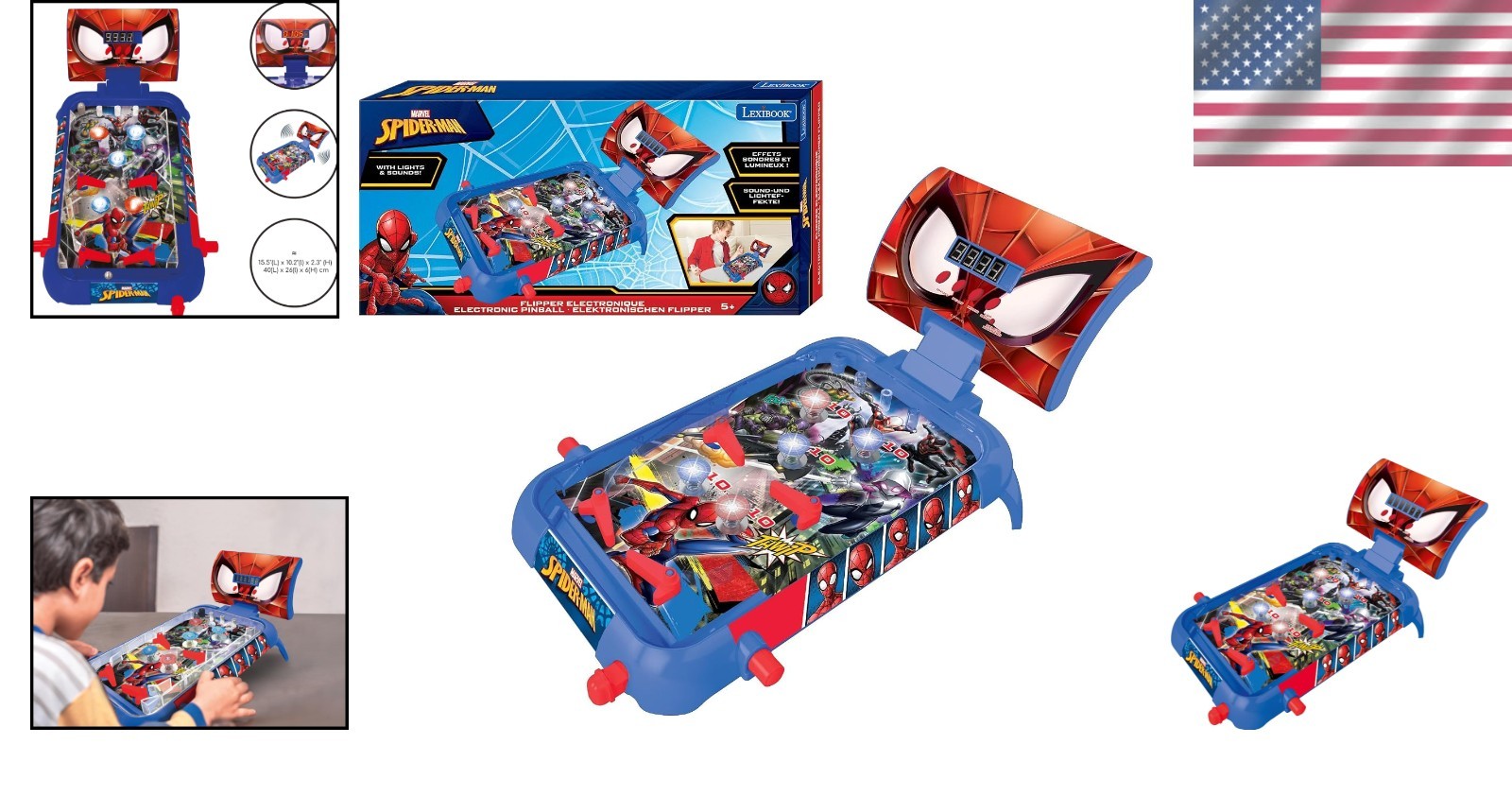 Electronic Table Pinball with Spider-Man