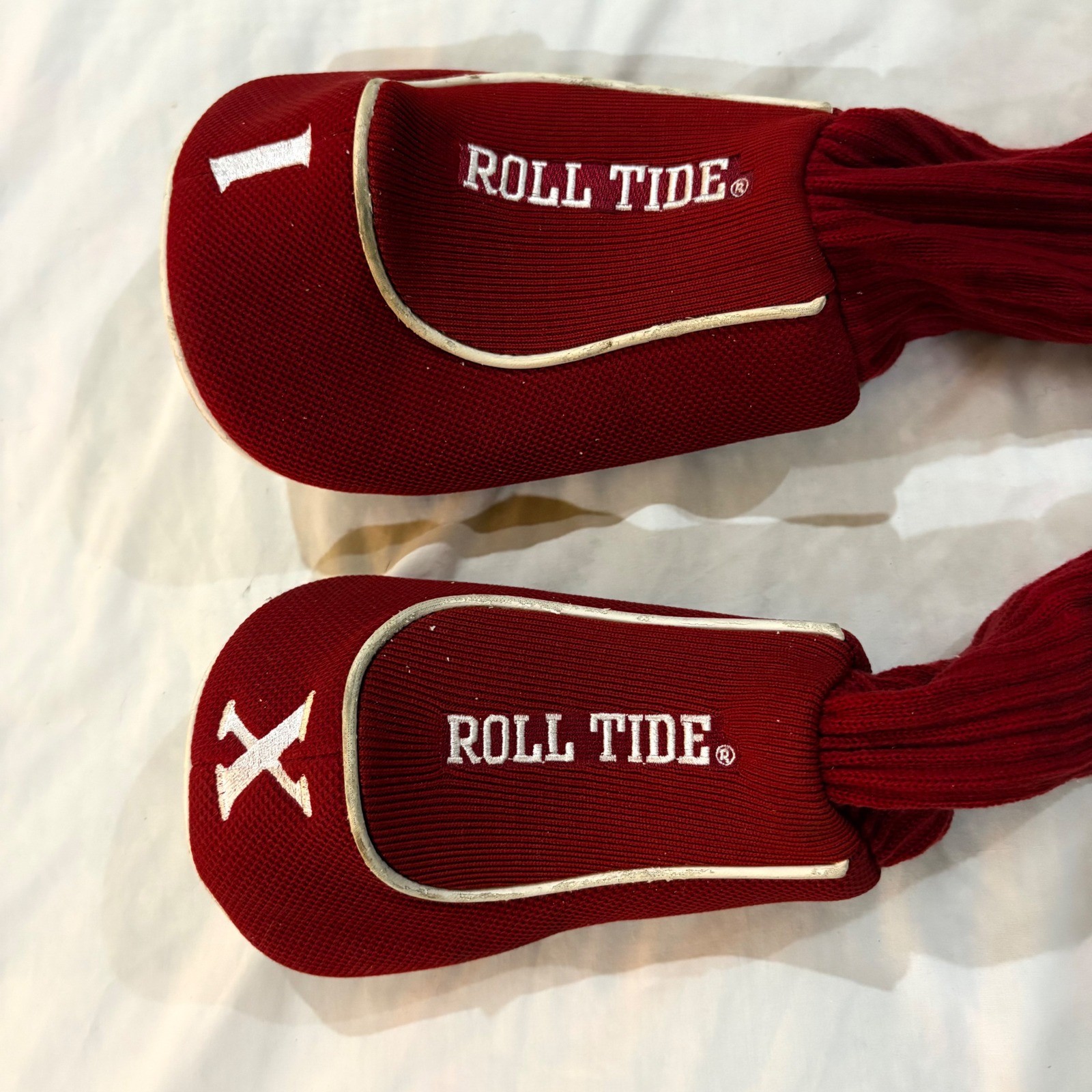 Alabama Crimson Tide Golf Headcover Set Roll Tide Driver Fairway Wood Crimson