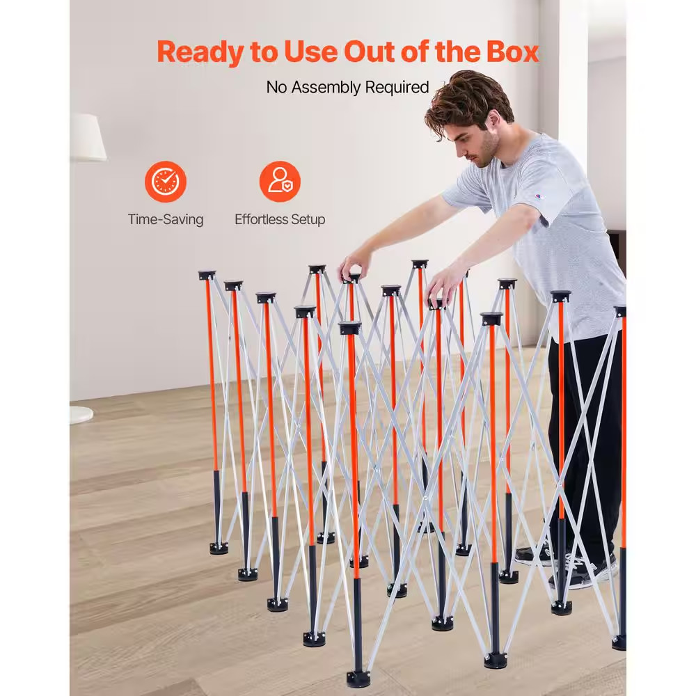 Portable Folding Workstand, 8.02 X 4.12 Ft. Collapsible Workbench, 6000 Lbs. Wei